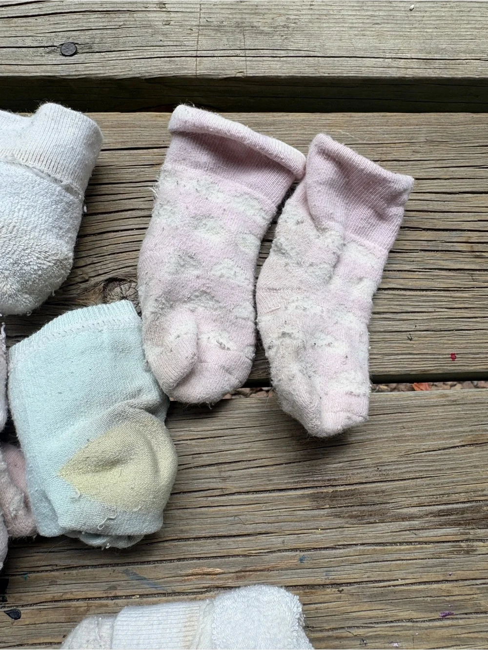 Gymboree Pink Cream Baby socks bundle lot 14 pairs cozy thick fuzzy warm winter